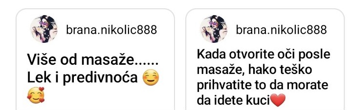 Utisci Masaža Čačak
